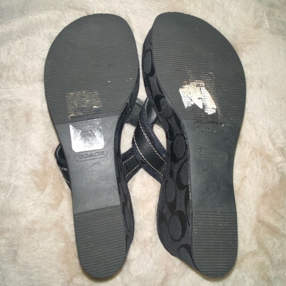Black Coach wedges - Picture 5 of 7